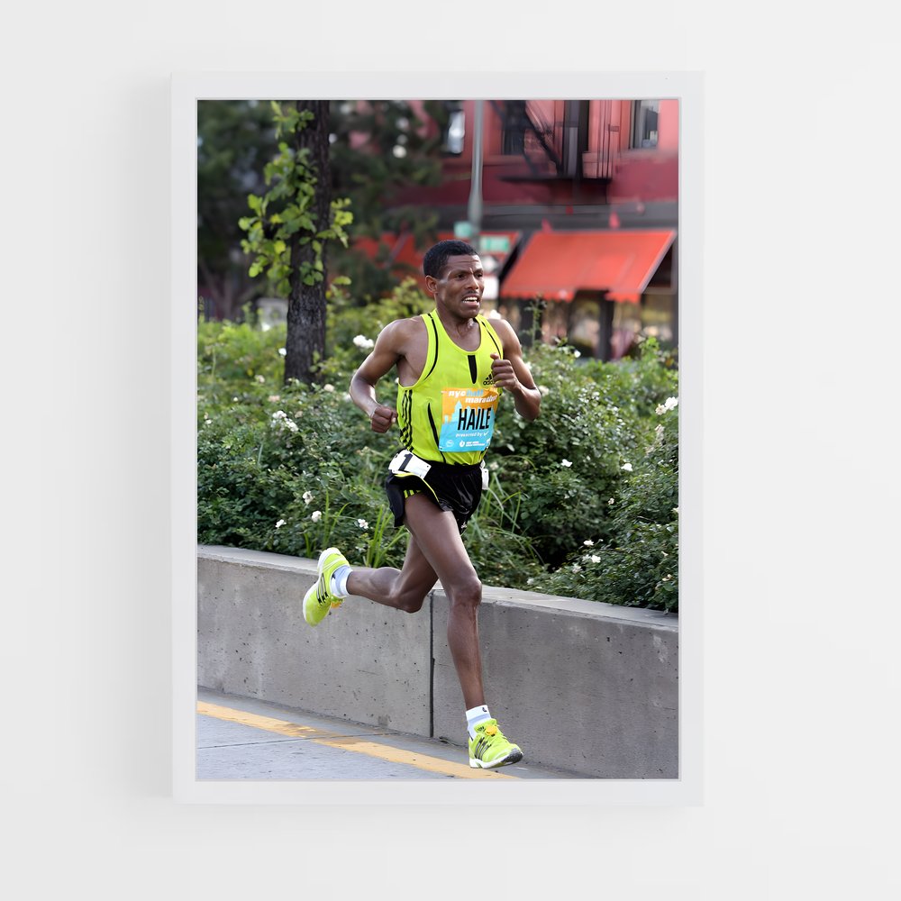 Poster L'Éclair Jaune – affiche Athlétisme (vue 3)